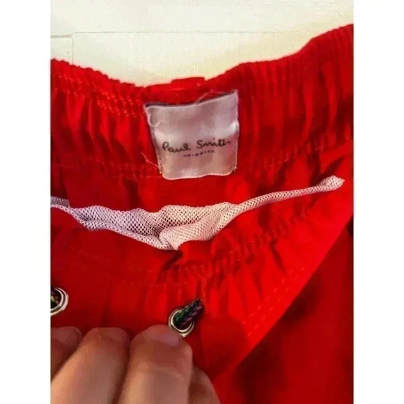 Paul Smith Swim Shorts Zebra Red Swimming Trunks Size Small Red - Picture 3 of 4